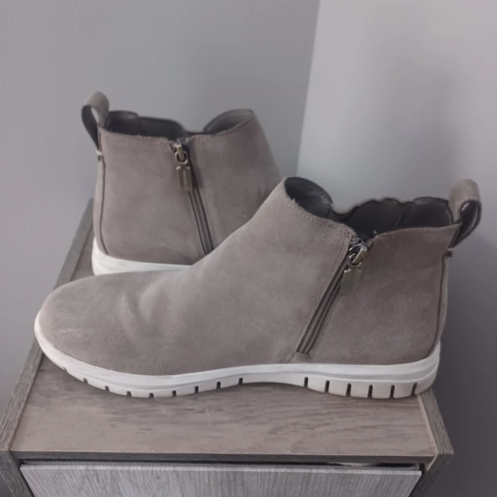 Blondo Flora Waterproof Booties Brown Suede Sz 10